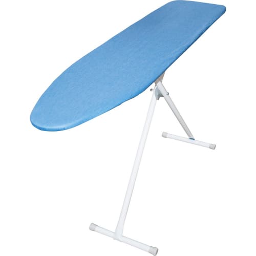 Basic Ironing Board, 53"x13.5", 1.10” T Leg, Blue Cover